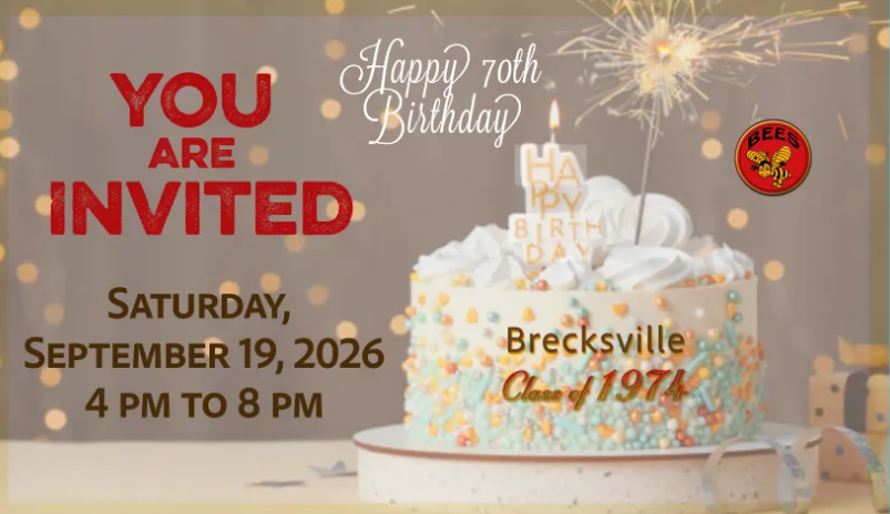Class of 1974 Birthday Party Invitation