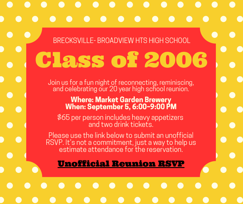 Class of 2006 flyer